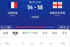 英雄联盟世界赛 赛程-又要爆冷？三节打完格鲁吉亚男篮58-54领先法国男篮4分